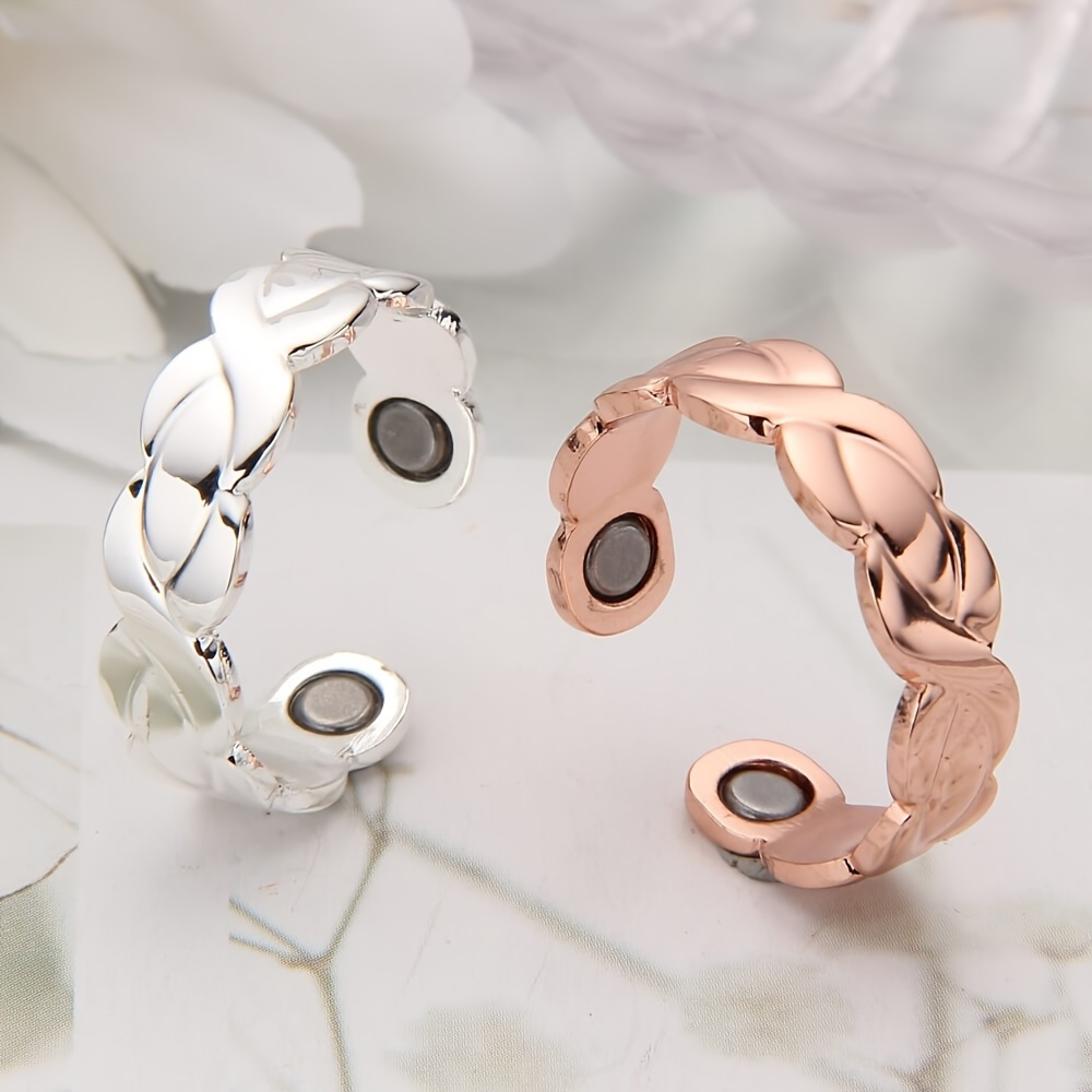 Adjustable Copper Magnetic Ring for Women - Thumb Jewelry Gift